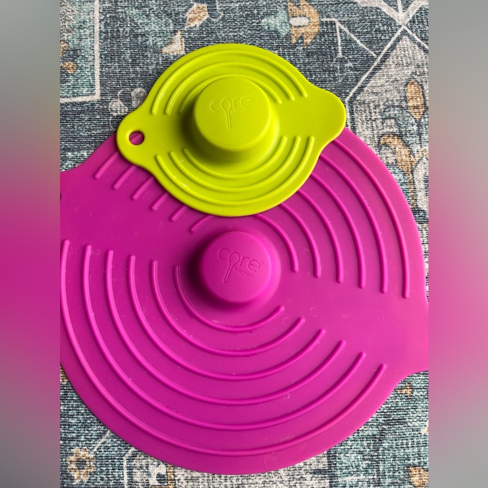 Core Kitchen Silicone Lids Set in Pink and Green
